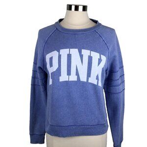 Victorias Secret PINK Sweater Sweat Shirt Women\ Extra Small Purple Cotton Casua